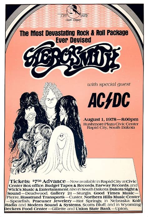 Aerosmith concert poster print | Aerosmith concert, Aerosmith, Concert ...