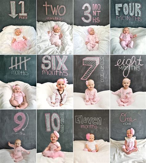 1 to 12 Month Baby Photo Ideas - 17 Ideas to Take at Home