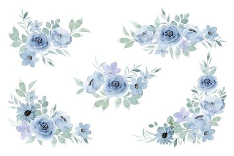 Dusty blue flowers Vectors & Illustrations for Free Download | Freepik