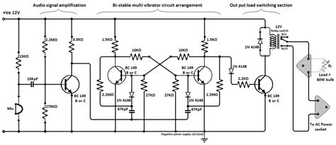 Simple Clap Switch Circuit Using Transistors ~ Electronic Circuit Projects