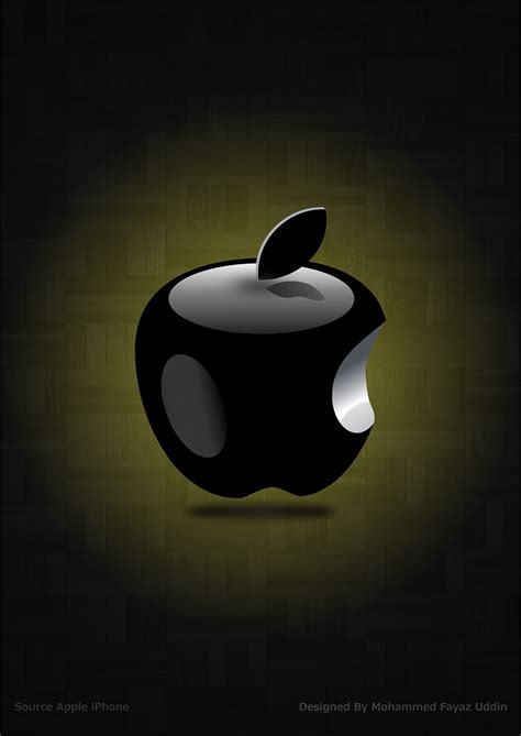 3D Apple Logo HD Wallpaper for iPhone & Android