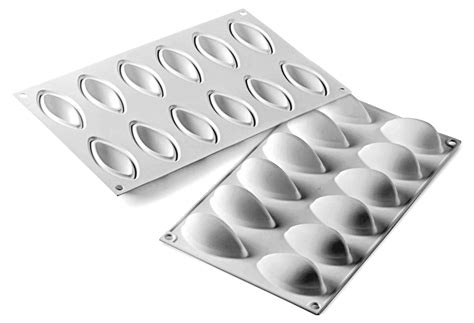 Silicone Mould for 12 Quenelles - Silikomart - Meilleur du Chef