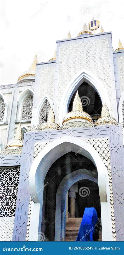 Large Mosque at Medan City Indonesia Stock Image - Image of city, large ...