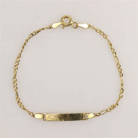 21kt Gold Name Plate Bracelet | Property Room