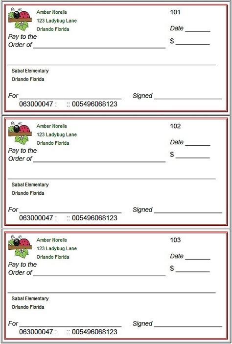 70 PRINTABLE SAMPLE BLANK CHECKS - SamplePrintable2