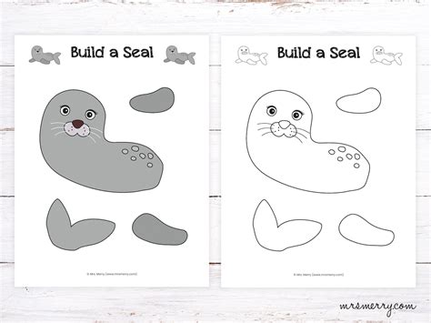 Make a Seal Craft Seal Printable Activity for Kids - Etsy