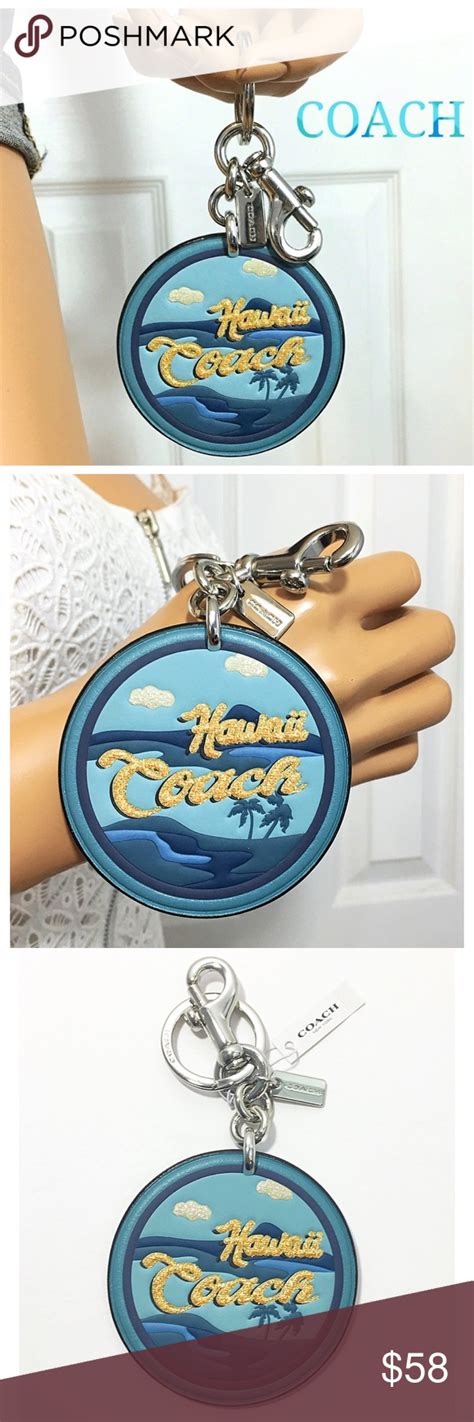 Coach Keychain Hawaii Beach Ocean Bag Charm New | Bag charm, Ocean bag ...