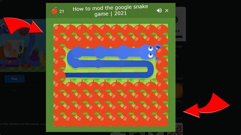 How to mod the google snake game | 2021 - Uohere