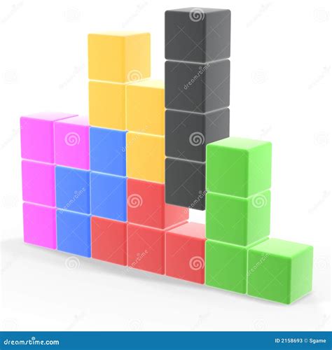 Classic tetris game stock illustration. Illustration of right - 2158693