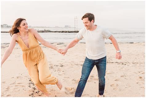 Belmar Marina & Beach Engagement | Gina & Ryan - jenniferlarsenphoto.com