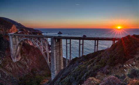 Bixby Bridge Sunset | A beautiful sunset along Highway 1. Bi… | Farzin ...