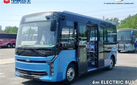 Zhongtong Bus brings a 6 meter electric bus to the show | Busworld ...