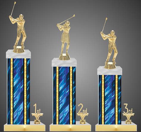 Golf Tournament Trophy with Rectangular Columns - Starting at $14