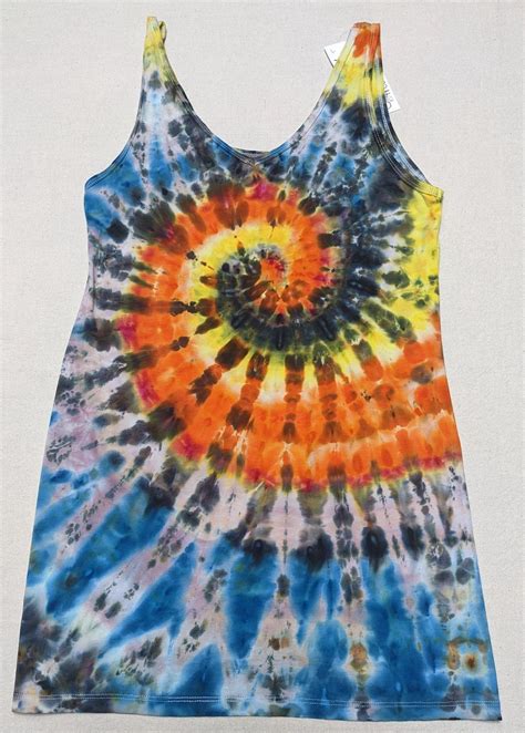 Squatch Art Spiral Tie Dye Modal Dress Women's Size Large - Etsy