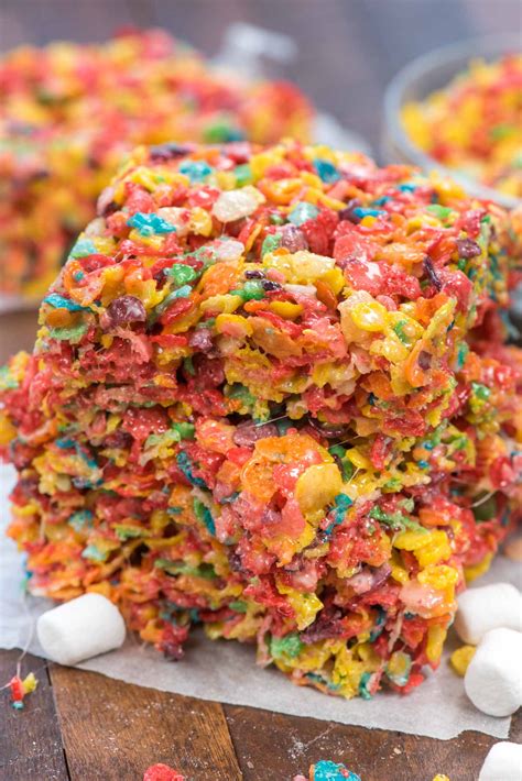 Fruity Pebble Rice Crispy Treats - Crazy for Crust