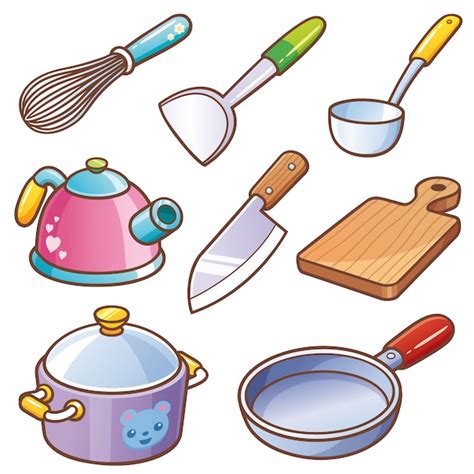 Premium Vector | Kitchen tools set