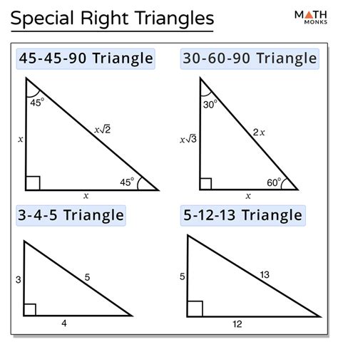 Special Right Triangles 45 45 90 Worksheet Answers - Printable Word ...