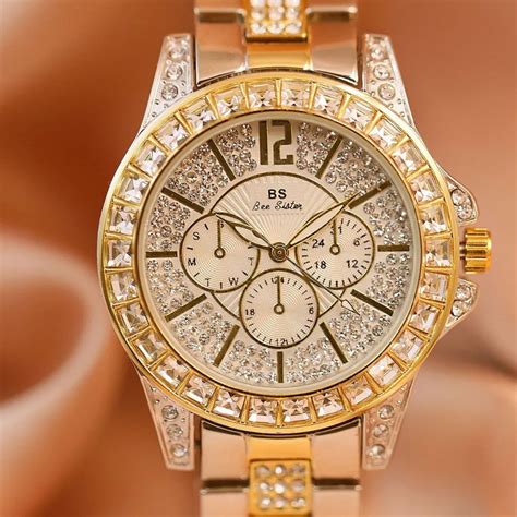 Fashion Luxury Brand Quartz Women Watches Rhinestone Casual Dress ...