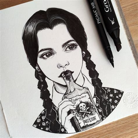 ArtStation - wednesday addams