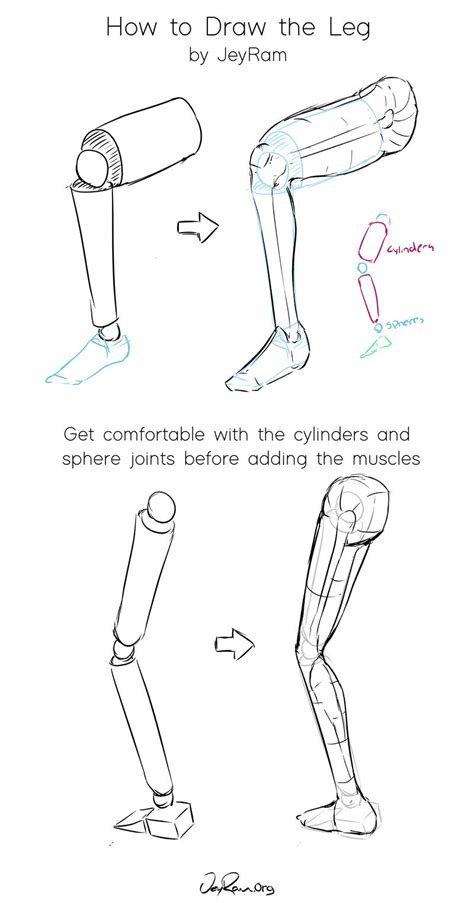 How to Draw Legs - JeyRam Art