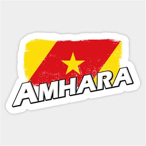 Amhara Region flag - Amhara - Sticker | TeePublic