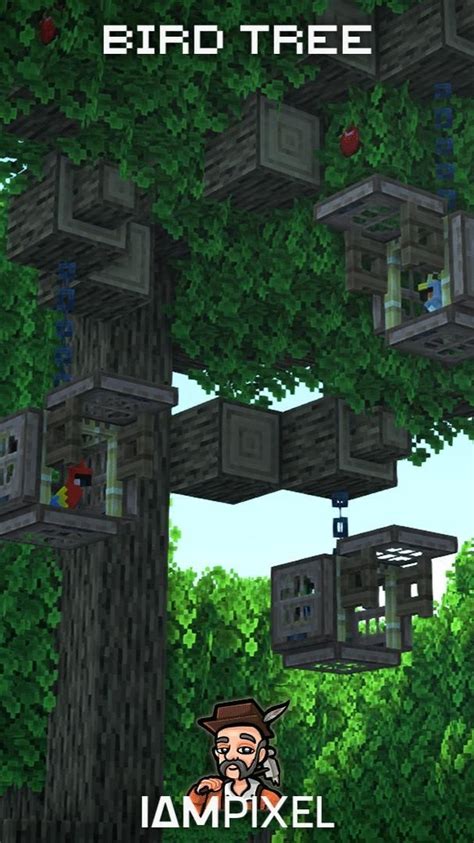 Minecraft Bird House Tree