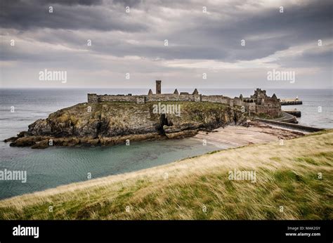 Isle of Man. Peel Castle Stock Photo - Alamy