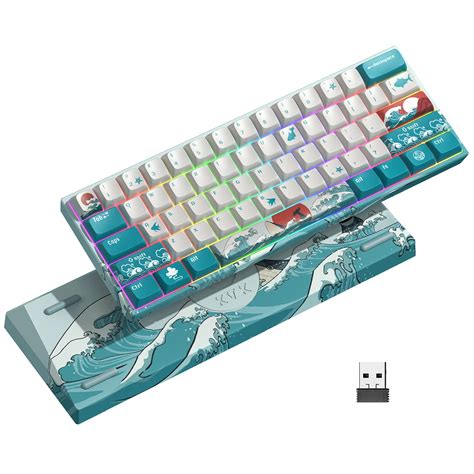 Buy 60 Percent Keyboard, XVX M61 Pro 3-Modes Wireless Mechanical ...