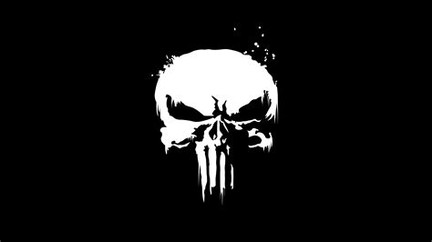 The Punisher Wallpaper 4K, Marvel Comics, Skull