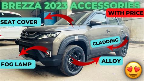 brezza accessories 2023 with price 🔥….. best compact suv ? - YouTube