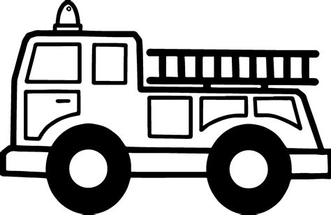 Fire Truck Coloring Pages Printable – Kidsworksheetfun