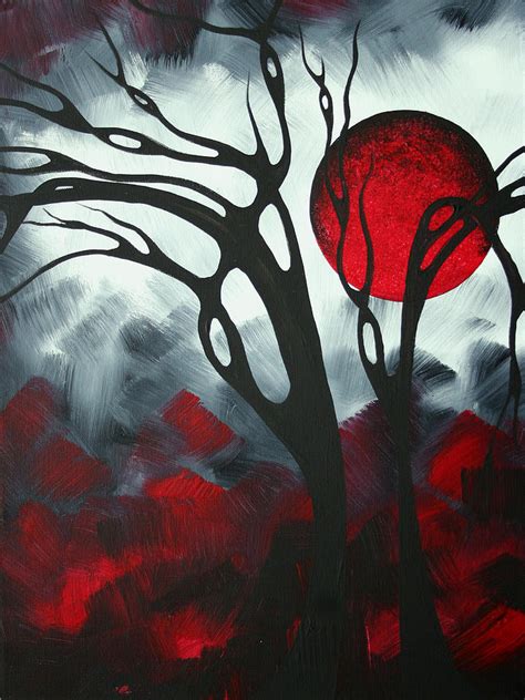 Abstract Gothic Art Original Landscape Painting IMAGINE I by MADART ...