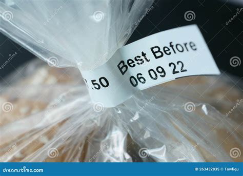 Expiry Date on a Bread Packet Stock Image - Image of detail, packaging ...