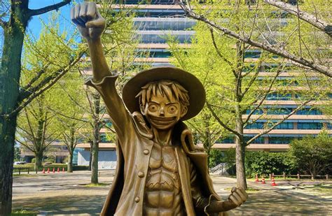 Locations of All ONE PIECE Statues in Kumamoto, Japan