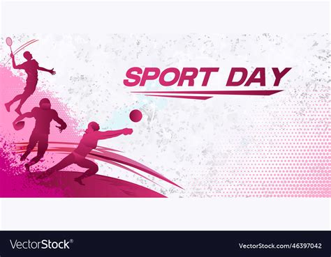 Sports day banner Royalty Free Vector Image - VectorStock