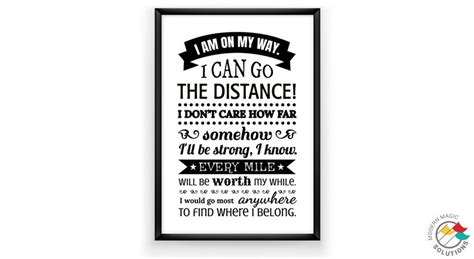 I Can Go the Distance Hercules Quote Printable Postcard - Etsy