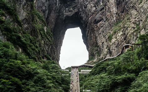 Stairs Of China Heaven Gate Tianmen Shan