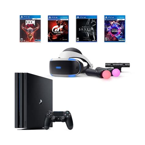 PlayStation PS4 Pro Bundle (6 Items): VR Starter Bundle, PS4 Pro 1TB ...