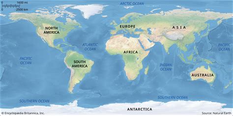 Geographical Map Of The World - Vinny Jessalyn