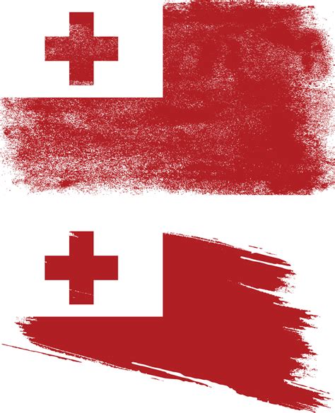 Tonga flag in grunge style 7493999 Vector Art at Vecteezy