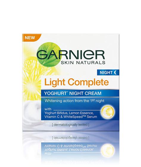 Garnier Skin Naturals Light Complete Night Cream, 18g