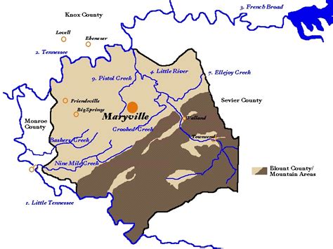 Schematic Map of Blount County, Tennessee | Familypedia | FANDOM ...