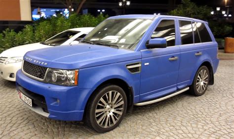 Matte Blue Range Rover Sport in Dubai - autoevolution