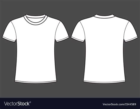 Blank Tshirt Template Vector Front And Back CCB | T shirt design ...