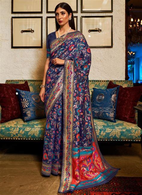 Khyber Silk Rajtex Pure Kashmiri Modal Weaving Wedding Wear Sarees ...