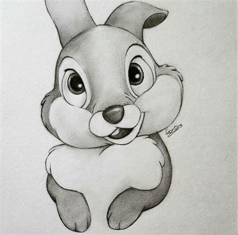 Awwwwwww thumper | Disney drawings, Disney character drawings, Disney ...