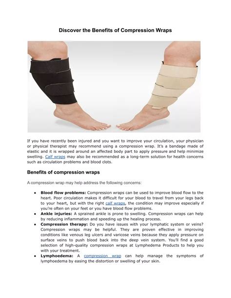 PPT - Discover The Benefits of Compression Wraps - Lymphedema products ...