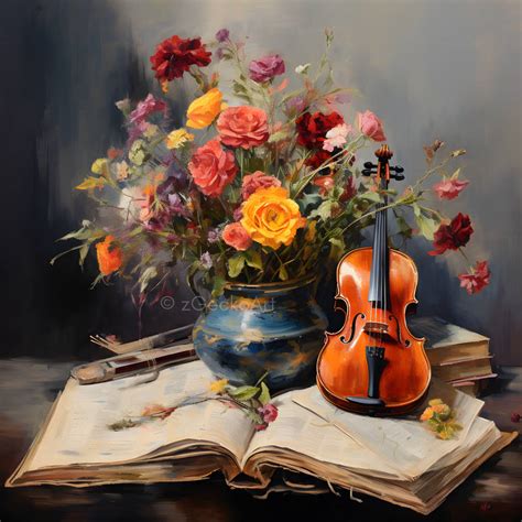 Musical bouquet of flowers by zGeckoArt on DeviantArt