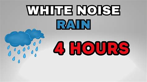 White Noise Rain (4 Hours) - YouTube