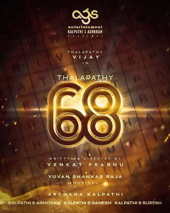 Thalapathy 68: Complete list of cast and crew is here | Latest Telugu ...